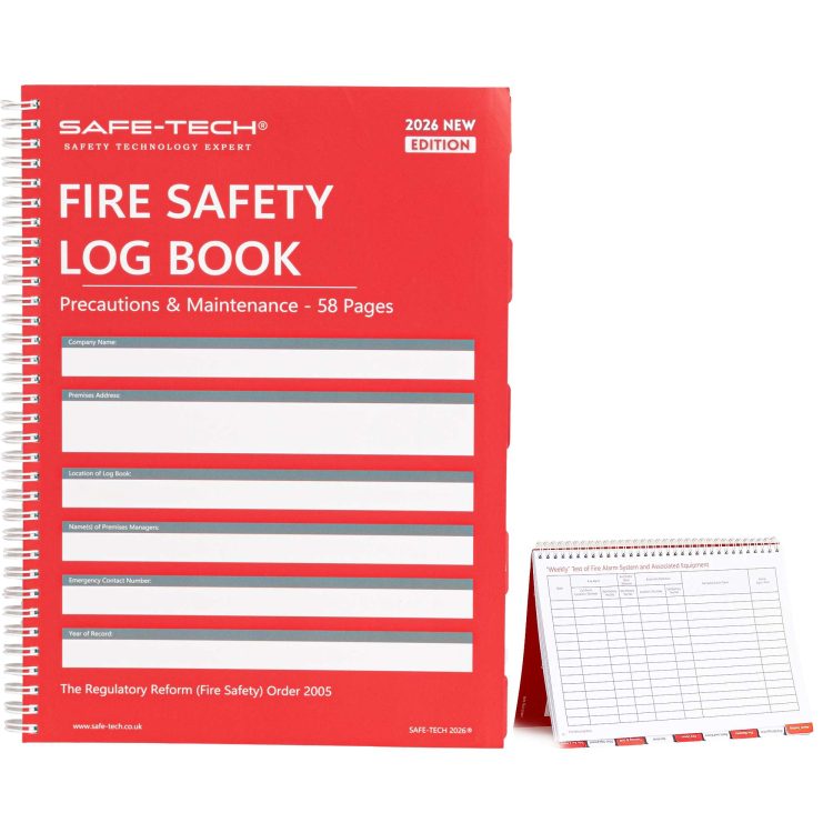2026 Fire Safety Logbook A4 58/88 Pages