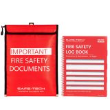 Fireproof Document Holder & Fire Safety Logbook Set